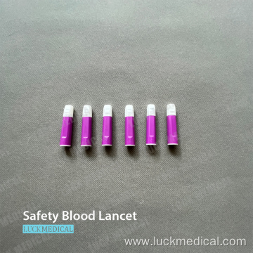 Button Activated Blood Lancet Safety Pen Type
